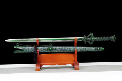 Dragon King Sword Green Sword of Good Luck 龙皇战剑